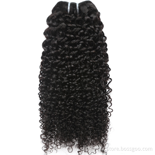 Human Hair Supplier Curly Wave Hair Wig Indian Human Hair Extension Double Drawn Weft